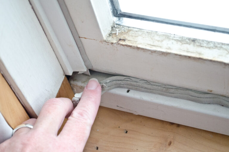 Close Up of Drafty Windows - K-Guard Heartland