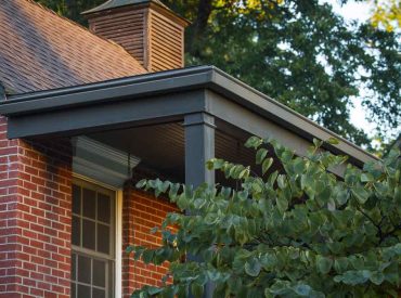 Roof and gutters of a house