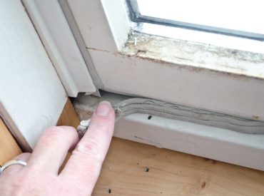 Close Up of Drafty Windows - K-Guard Heartland